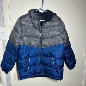 Pacific Trail Blue and Gray Kids Puffer Jacket
